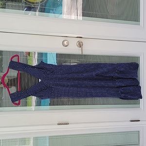 Goldie London Wide Strap Front Slit Midi Slip Dress Zipper Closure Sz L